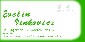 evelin vinkovics business card